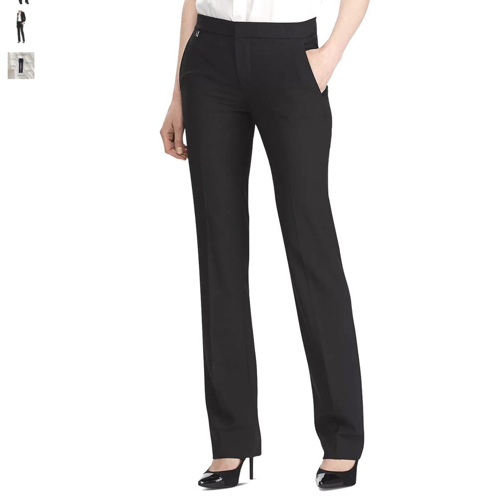 LAUREN RALPH LAUREN black dress pants 👖 with two pockets size 10 - Picture 2 of 11